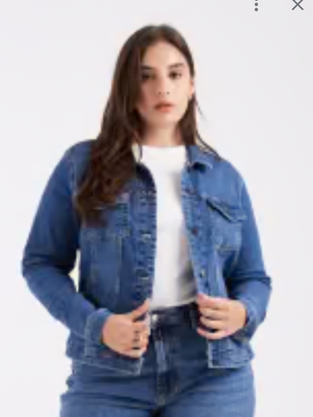 Lane Bryant Classic Denim Jacket in Blue